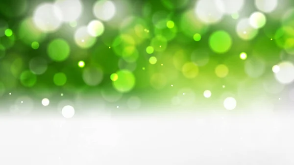 Fundo Bokeh desfocado verde e branco — Vetor de Stock