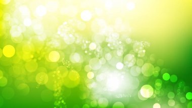 Yeşil Sarı ve Beyaz Bokeh Arka Plan