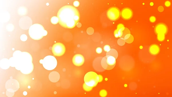 Аннотация Orange and White Blurred Bokeh Background — стоковый вектор