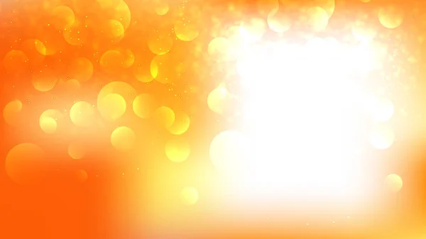 Аннотация Orange and White Bokeh Lights Background — стоковый вектор