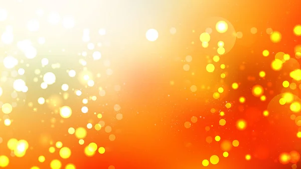 Fond de lumières défocalisées Bokeh orange et blanc — Image vectorielle