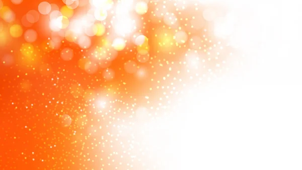 Astratto arancione e bianco Bokeh luci sfocate sfondo vettoriale arte — Vettoriale Stock