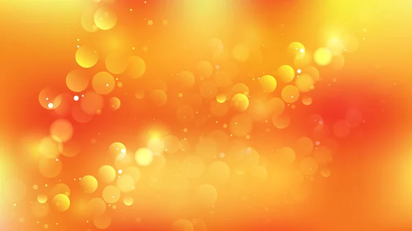 Abstrakte orange und gelbe Bokeh defokussierte Lichter Hintergrund Vektor Illustration — Stockvektor