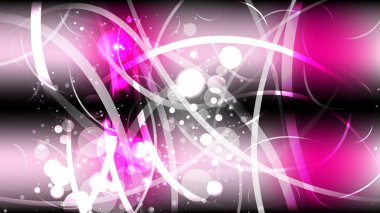 Pembe Siyah Beyaz Bokeh Işıklar Arka Plan Tasarımı