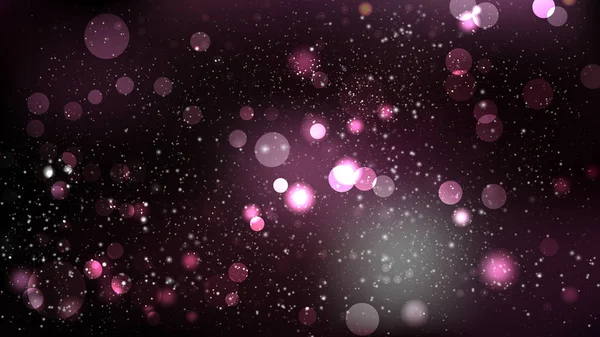 Аннотация Pink and Black Bokeh Lights Background — стоковый вектор