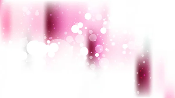 Abstrakte rosa und weiße Bokeh defokussierte Lichter Hintergrund Vektor Illustration — Stockvektor