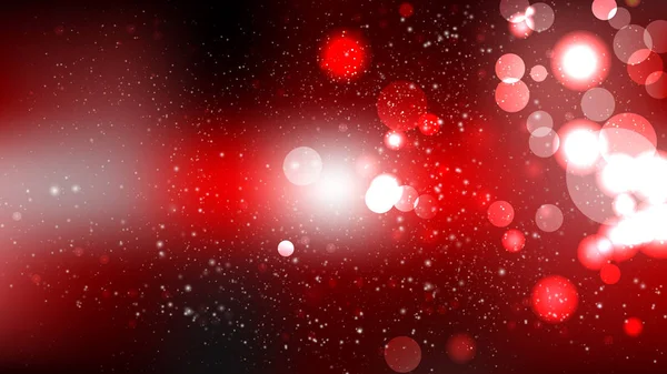 Illustrateur de fond de lumières défocalisées rouges et noires — Image vectorielle