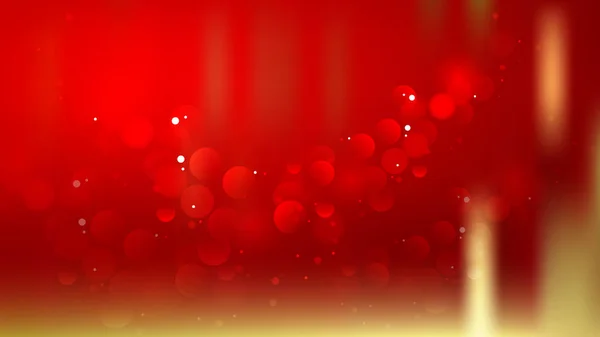 Fondo de luces desenfocadas rojo y oro abstracto — Vector de stock