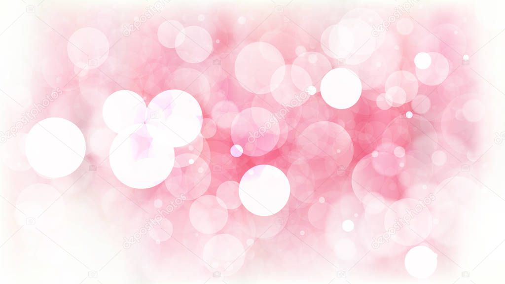 Abstract Pink and White Lights Background Illustration