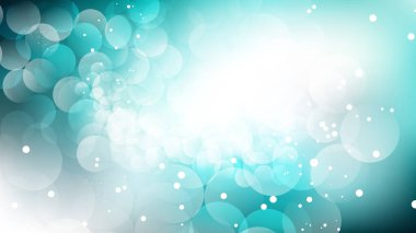 Turkuaz ve Beyaz Defocused Işıklar Arka Plan Tasarımı