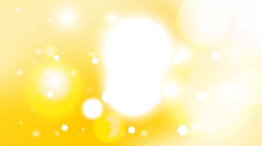 Soyut Sarı ve Beyaz Bokeh Işıklar Arka Plan