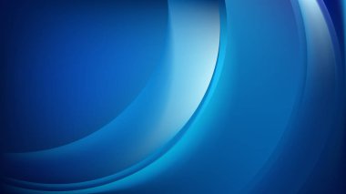 Soyut Lacivert Parlak Dalga Arka Plan