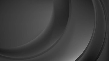 Koyu Gri Dalga Arka Plan Vektör Çizimi