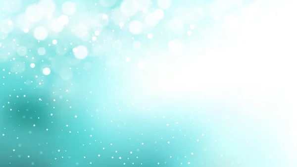 Turquoise dan White Blurry Lights Ilustrasi Vektor Latar Belakang - Stok Vektor