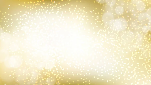 White and Gold Blurry Lights Background — 스톡 벡터