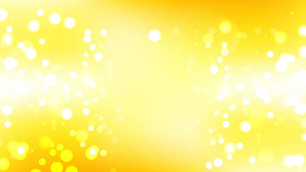 Yellow and White Blurred Lights Background Design — 스톡 벡터