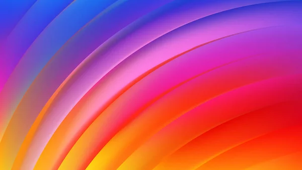 Rayures courbes colorées abstraites — Image vectorielle