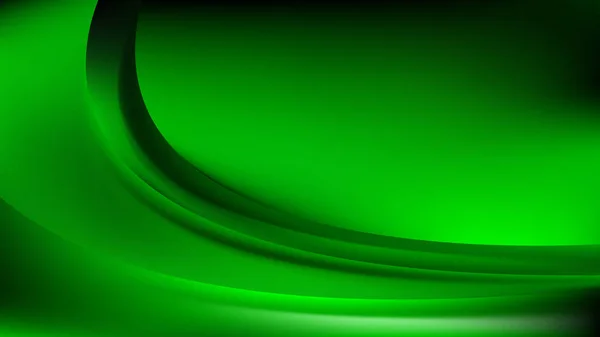 Illustratore d'onda verde freddo astratto luminoso di sfondo — Vettoriale Stock