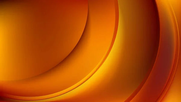 Dunkel orange abstrakte Kurve Hintergrund Illustration — Stockvektor