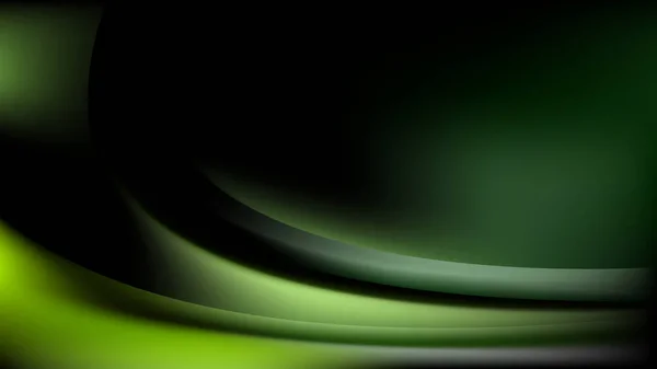 Modello di sfondo onda verde e nera — Vettoriale Stock