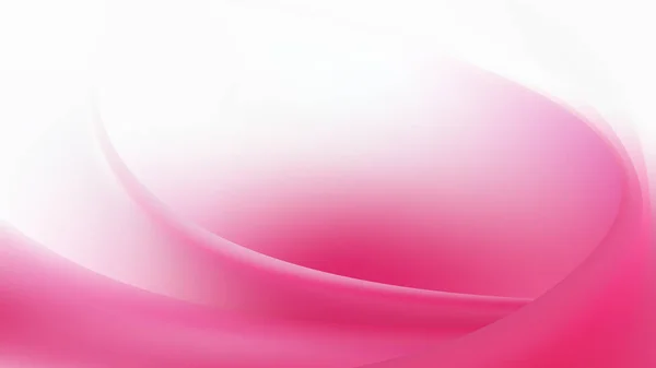 Imagen de fondo de curva abstracta rosa y blanca — Vector de stock