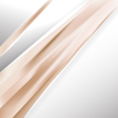 Soyut Kahverengi ve Beyaz Broşür Tasarım Şablonu