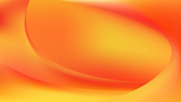 Glühend rote und orangefarbene Wellenhintergrundgrafik — Stockvektor
