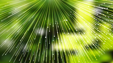 Parlak Siyah Yeşil ve Sarı Radyal Patlama Çizgileri Arka Plan Vektör Görüntüsü