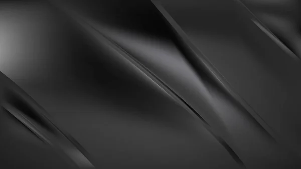 Schwarze und graue diagonale glänzende Linien Hintergrund — Stockvektor