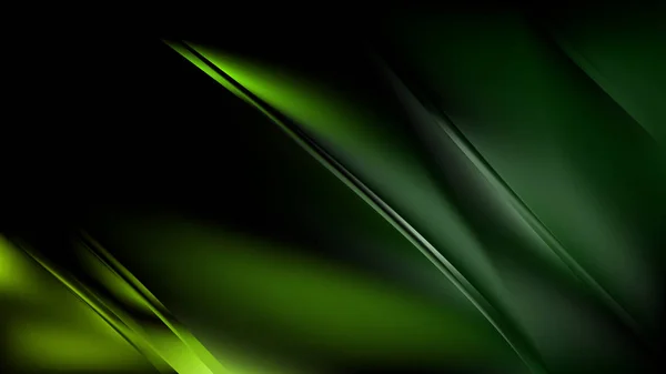 Abstrakte kühle grüne diagonale glänzende Linien Hintergrundvektorbild — Stockvektor