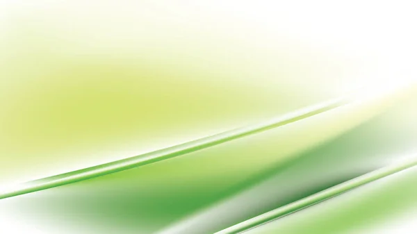 Fundo de linhas brilhantes diagonais verdes e brancas — Vetor de Stock