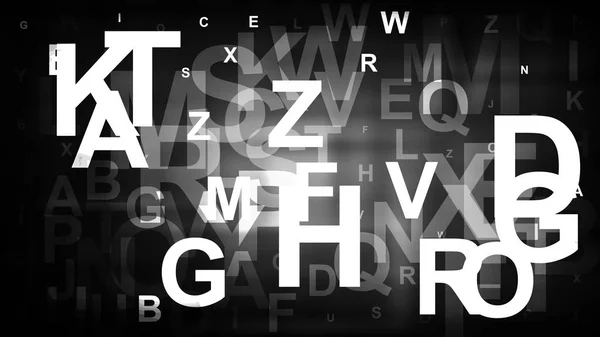 Абстрактные черно-белые буквы — стоковый вектор