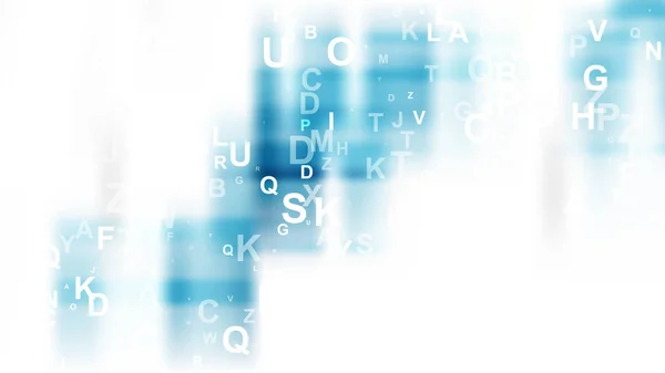Abstracte blauwe en witte letters achtergrond vector afbeelding — Stockvector