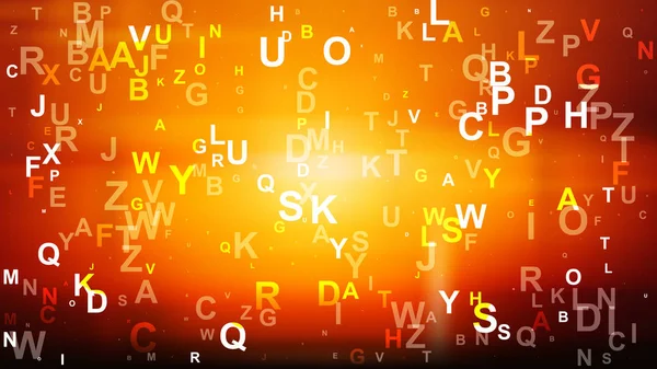 Abstrakte kühle orange Buchstaben Hintergrund — Stockvektor