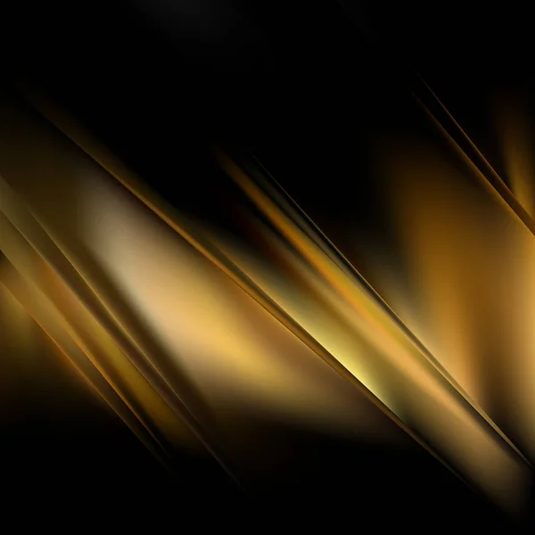 Fondo gráfico abstracto en negro y oro — Vector de stock