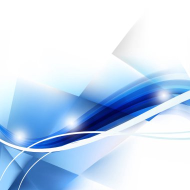 Soyut Mavi ve Beyaz Grafik Arka Plan