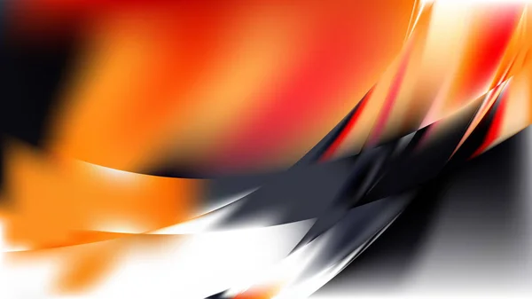 抽象的なオレンジの黒と白の背景デザイン — ストックベクタ