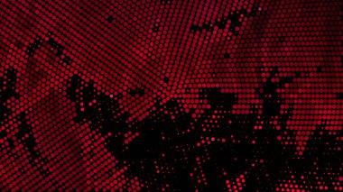 Kırmızı ve Siyah Halftone Nokta Desen Illustrator