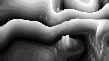 Siyah ve Gri 3d Kavisli Çizgiler Arka Plan Güzel zarif İllüstrasyon grafik sanat tasarımı