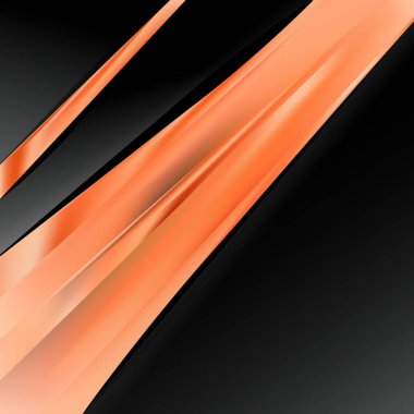 Soyut Turuncu ve Siyah Broşür Tasarım Güzel zarif İllüstrasyon grafik sanat tasarımı