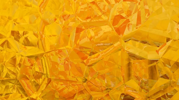 オレンジ抽象クリスタル背景美しいエレガントなイラストグラフィックアートデザイン — ストック写真