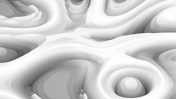 Gri Beyaz Kavisli Çizgiler Ripple Texture Güzel Zarif Llüstrasyon Grafik — Stok fotoğraf