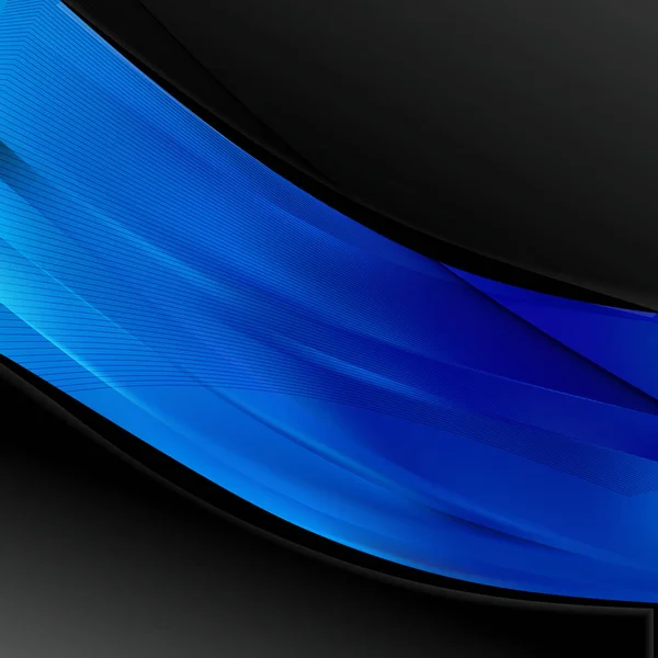 Black Blue Wave Business Background Vector Illustration Beautiful Elegant Illustration — Stock Photo, Image