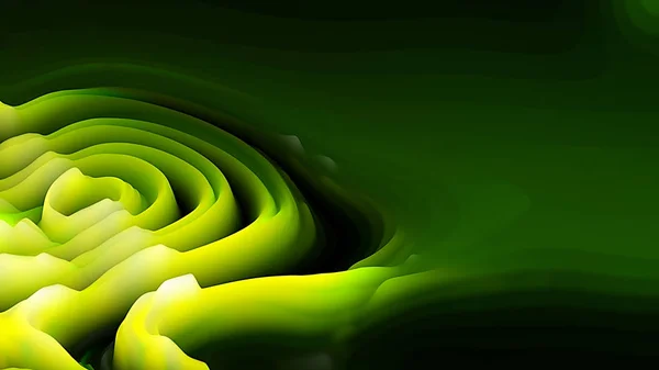 Verde Negro Líneas Curvas Abstractas Fondo Hermoso Elegante Ilustración Diseño —  Fotos de Stock