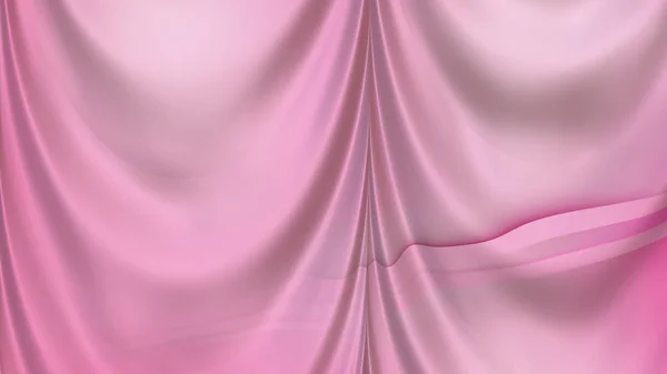 Abstrato Rosa Cetim Cortina Fundo Bonito Elegante Ilustração Gráfico Arte — Fotografia de Stock