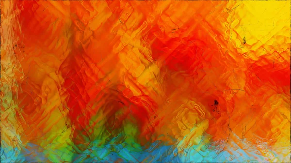 Abstract Blauw Oranje Glas Effect Schilderij Achtergrond Mooie Elegante Illustratie — Stockfoto