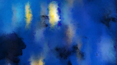 Mavi Sarı ve Siyah Sıkıntılı Suluboya Arka Plan Resim Güzel zarif İllüstrasyon grafik sanat tasarımı