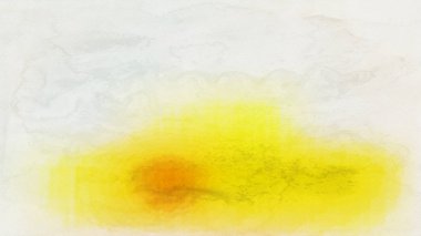 Sarı ve Beyaz Aquarelle Arka Plan Güzel zarif İllüstrasyon grafik sanat tasarımı