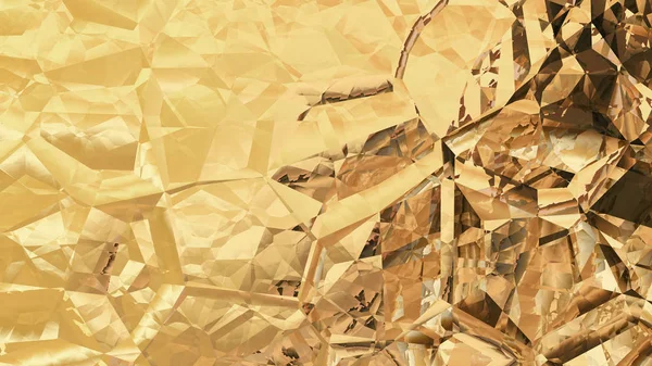 Abstrakt Guld Kristall Bakgrundsbild Vacker Elegant Illustration Grafisk Konst Design — Stockfoto