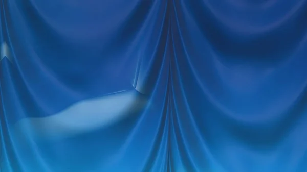 Abstrato Azul Escuro Seda Cortina Fundo Bonito Elegante Ilustração Gráfico — Fotografia de Stock